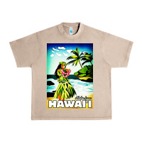 French Oak hawaii hula girl Urban Heavy Tee - artisFamous