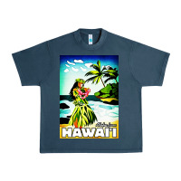 Hawaii Hula Girl Urban Heavy Tee | Teevron