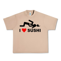 Burro i love sushi funny Urban Heavy Tee - artisFamous