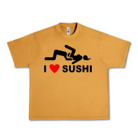 Peanut Butter i love sushi funny Urban Heavy Tee - artisFamous