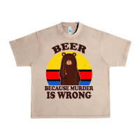 French Oak funny beer because murder is wrong for drinking men lover Urban Heavy Tee - artisFamous