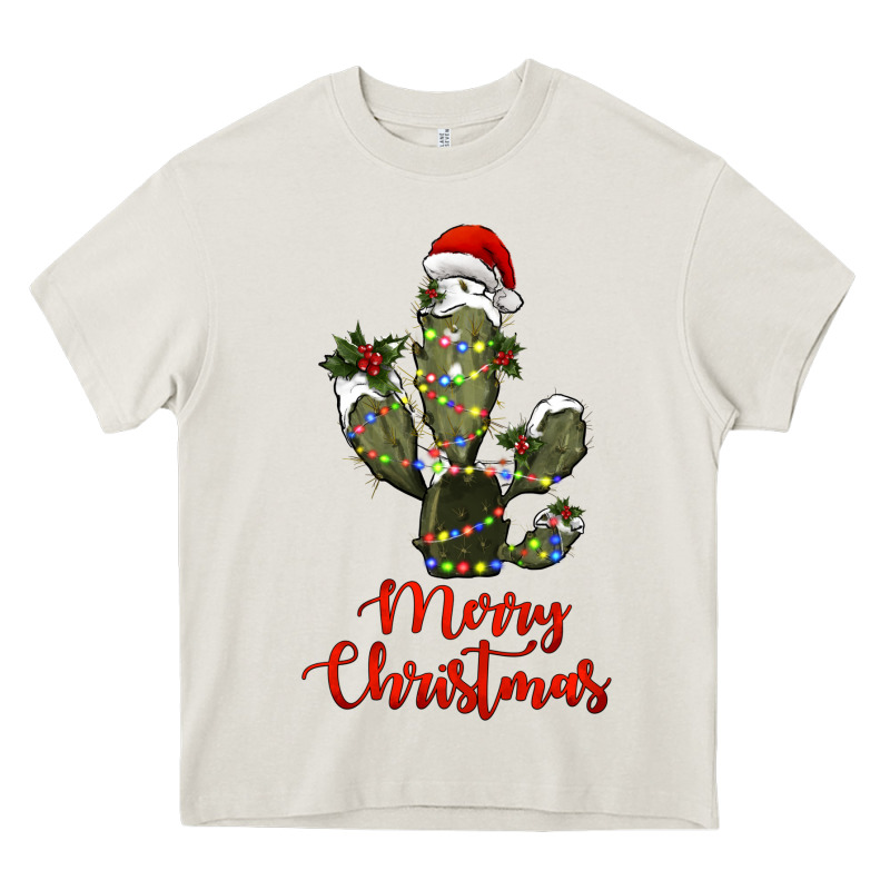 Merry Christmas Cactus Heavy Core Tee by RanaPortraitStore | Teevron