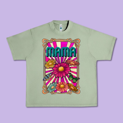 Mama Urban Heavy Tee Designed By Cowhidedigitalart