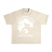 Sandshell i love horror movies and my corgi funny corgi Urban Heavy Tee - artisFamous