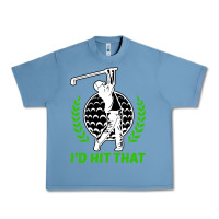 Pebble Blue id hit that funny golfing golf Urban Heavy Tee - artisFamous