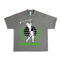 Id Hit That Funny Golfing Golf Urban Heavy Tee | Teevron