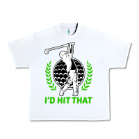 White id hit that funny golfing golf Urban Heavy Tee - artisFamous