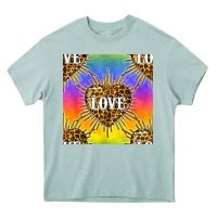 Arona Pride lgbtq leopard love heart seamless pattern Heavy Core Tee - BundleAndBundleShop