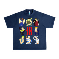 Navy jojo adventure Urban Heavy Tee - artisFamous
