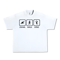 Crawl Walk Spike Volleyball Urban Heavy Tee | Teevron