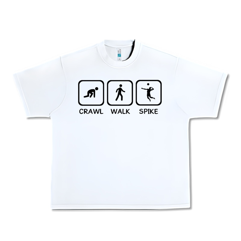 Crawl Walk Spike Volleyball Urban Heavy Tee by artisFamous | Teevron