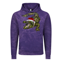 Cloud Purple Christmas alligator Vintage Hoodie - BarkalooDesign