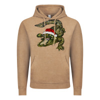 Vintage Coffee Christmas alligator Vintage Hoodie - BarkalooDesign