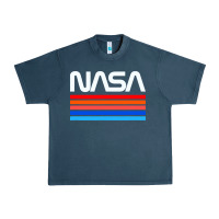Midnight Navy vintage retro nasa Urban Heavy Tee - artisFamous