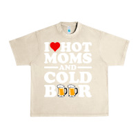 Sandshell i love heart hot moms cold beer funny adult drinking joke Urban Heavy Tee - artisFamous
