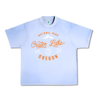 Grape Ice crater lake oregon national park vintage retro Urban Heavy Tee - artisFamous