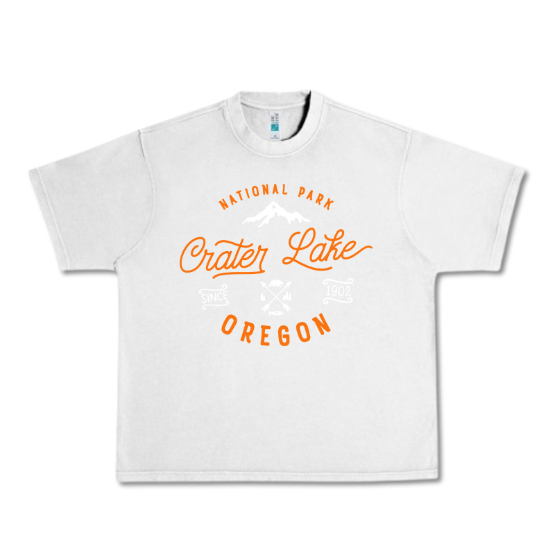 Crater Lake Oregon National Park Vintage Retro Urban Heavy Tee by artisFamous | Teevron