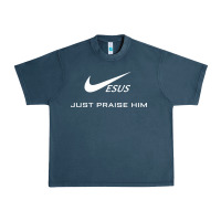 Midnight Navy jesus just praise him jesus surfed christian Urban Heavy Tee - artisFamous