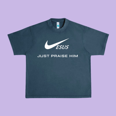 Jesus Just Praise Him Jesus Surfed Christian Urban Heavy Tee Designed By Artisfamous