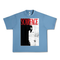Pebble Blue scarface distressed movie photo Urban Heavy Tee - artisFamous