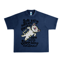 Navy soft kitty warm kitty Urban Heavy Tee - artisFamous