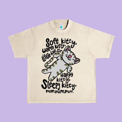 Soft Kitty Warm Kitty Urban Heavy Tee Designed By Artisfamous