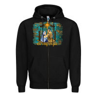 Black oh holy night western Zipper Hoodie - RanaPortraitStore