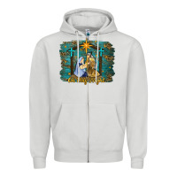 Oh Holy Night Western Zipper Hoodie | Teevron