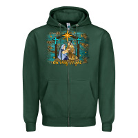Sports Green oh holy night western Zipper Hoodie - RanaPortraitStore