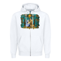 White oh holy night western Zipper Hoodie - RanaPortraitStore