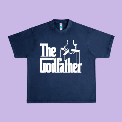 The Godfather Original White Title Urban Heavy Tee Designed By Artisfamous