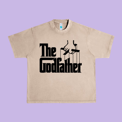 The Godfather Original White Title Urban Heavy Tee Designed By Artisfamous