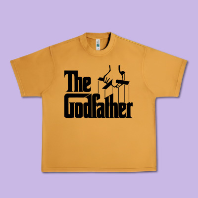 The Godfather Original White Title Urban Heavy Tee Designed By Artisfamous