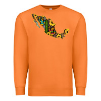 Carrot Guerrero Mexico Serape Cactus Sunflower Map Premium Sweatshirt - RanaPortraitStore