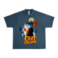 Midnight Navy bark at the moon Urban Heavy Tee - artisFamous