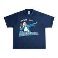 Navy vatican city hailmarys Urban Heavy Tee - artisFamous
