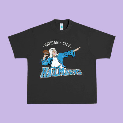 Vatican City Hailmarys Urban Heavy Tee Designed By Artisfamous