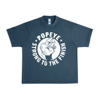 Midnight Navy strong to the finish Urban Heavy Tee - artisFamous