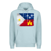 Blue Mist louisiana flag background Premium Hoodie - BarkalooDesign