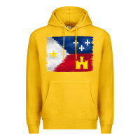 Lemon louisiana flag background Premium Hoodie - BarkalooDesign