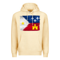 Pina Colada louisiana flag background Premium Hoodie - BarkalooDesign