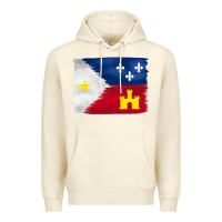 Sandshell louisiana flag background Premium Hoodie - BarkalooDesign