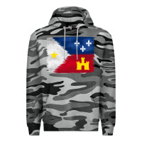 Slate Camo louisiana flag background Premium Hoodie - BarkalooDesign