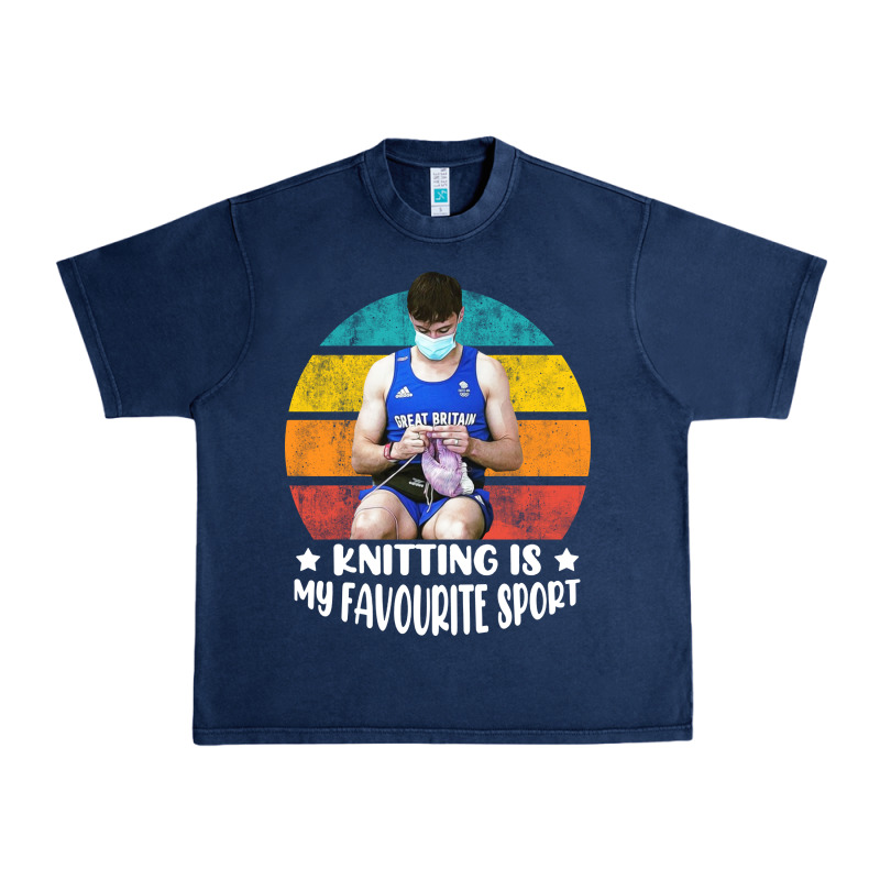 Tom Daley Knitting Is My Favourite Sport  3 Urban Heavy Tee by artisFamous | Teevron