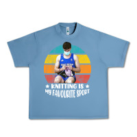 Pebble Blue tom daley knitting is my favourite sport  3 Urban Heavy Tee - artisFamous