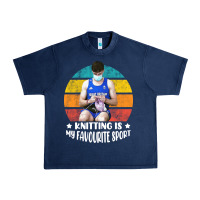 Navy tom daley knitting is my favourite sport  3 Urban Heavy Tee - artisFamous