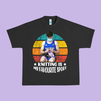 Tom Daley Knitting Is My Favourite Sport  3 Urban Heavy Tee Designed By Artisfamous