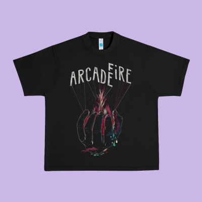 Arcade Fire Hand Urban Heavy Tee Designed By Artisfamous