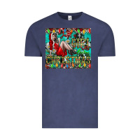 Vintage Denim Just A Girl Who Loves Christmas Vintage Tee - CowhideDigitalArt