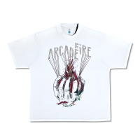 White arcade fire hand Urban Heavy Tee - artisFamous